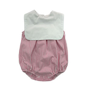 Conjunto de ropa de bebé monograma personalizado al por mayor ropa de bebé recién nacido sin mangas bebé verano algodón poliéster ropa canastilla - Product Image 5