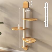 Ensemble d'étagères murales modernes en bois pour chat, avec hamac et plateforme d'escalade, robuste, écologique, facile à assembler, pour jeu d'intérieur, vente en gros, personnalisable