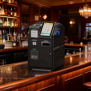 Kiosque de paiement en espèces multifonctionnel de 10,1 pouces avec lecteur de <span class=keywords><strong>code</strong></span> QR, accepteur de pièces, caisse enregistreuse - Product Image 2