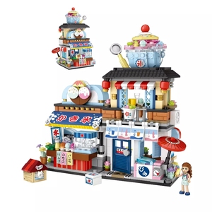 <span class=keywords><strong>LOZ</strong></span> – Mini blocs de construction japonais, vue sur la rue, nourriture pliante, rue, poulpe, Barbecue, magasin de glace, assemblage, blocs de construction, jouets - Product Image 1