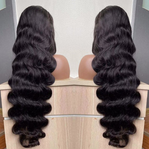 36 <span class=keywords><strong>inch</strong></span> cơ thể sóng tóc con người ren phía trước Tóc Giả lớp biểu bì phù hợp HD ren phía trước Tóc Giả Việt liệu tóc giả tóc cho phụ nữ da đen - Product Image 1