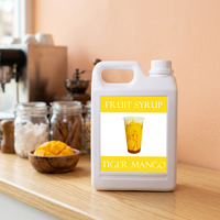 Sirop concentré de jus de fruits saveur mangue King Feng Chuen pour bubble tea et billes de tapioca, bouteille liquide 2,5 kg, durée de conservation 12 mois