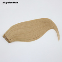 Extensiones de Cabello Tejidas a Máquina de Marca Personalizada, 100g, Doble Trama, Resistentes, Sin Desprendimiento