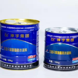 The factory sells solvent-based polyurethane waterproof coating two-component anti-sag waterproof coating