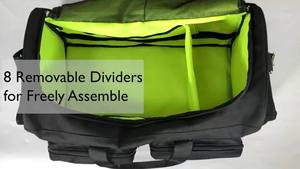 Échantillon gratuit Sac organisateur de câbles électroniques - Sac de rangement portable à double couche pour accessoires électroniques numériques - Product Image 4