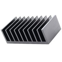 Extrusion de dissipateur thermique en aluminium de 1000mm avec traitement de surface anti-corrosion