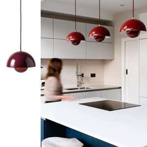 Petit Plafonnier champignon LED Lustre en métal dôme à tête unique pour îlot de cuisine <span class=keywords><strong>Café</strong></span> Restaurant Bar - Product Image 1