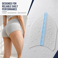 Patchs anti-frottement hypoallergéniques pour les cuisses, en film PU et gel de silicone, réutilisables, imperméables, pour peaux sensibles