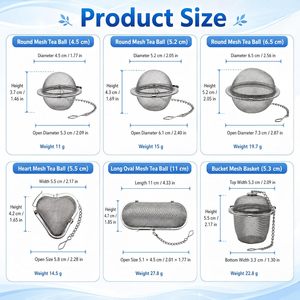 Heart Shaped Loose Leaf Tea Infuser Ball Stainless Steel Love Fine <b>Mesh</b> Hot Tea Infuser Tea <b>Strainer</b> Ball - Product Image 2