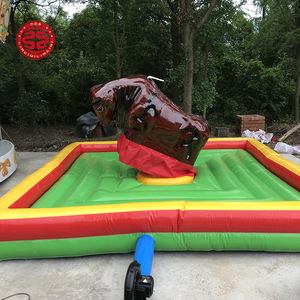 Équitation de taureau mécanique pour enfants, pièces de monnaie, taureau mécanique gonflable, prix bas, combat de taureau avec matelas gonflable - Product Image 4