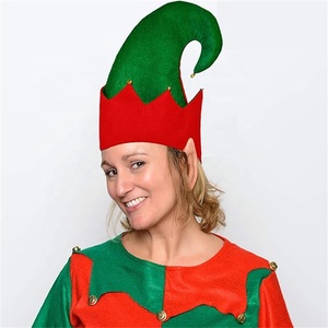 Sombreros <span class=keywords><strong>de</strong></span> <span class=keywords><strong>Duende</strong></span> Navideños <span class=keywords><strong>de</strong></span> Fieltro para Niños y Adultos, Ideales para Disfraces <span class=keywords><strong>de</strong></span> Papá Noel y Fiestas Navideñas - Product Image 4