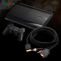 Hochwertiges HDTV D-Video D-Terminal AV-Kabel für Sony PlayStation PS2 für PS3 VGA-Kabel