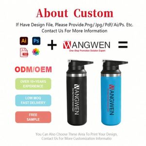 Vaso Térmico de Acero Inoxidable de Doble Pared con Logotipo Personalizado, Botella de Agua Deportiva con Asa para Viajes, Gimnasio y Deportes - Product Image 2