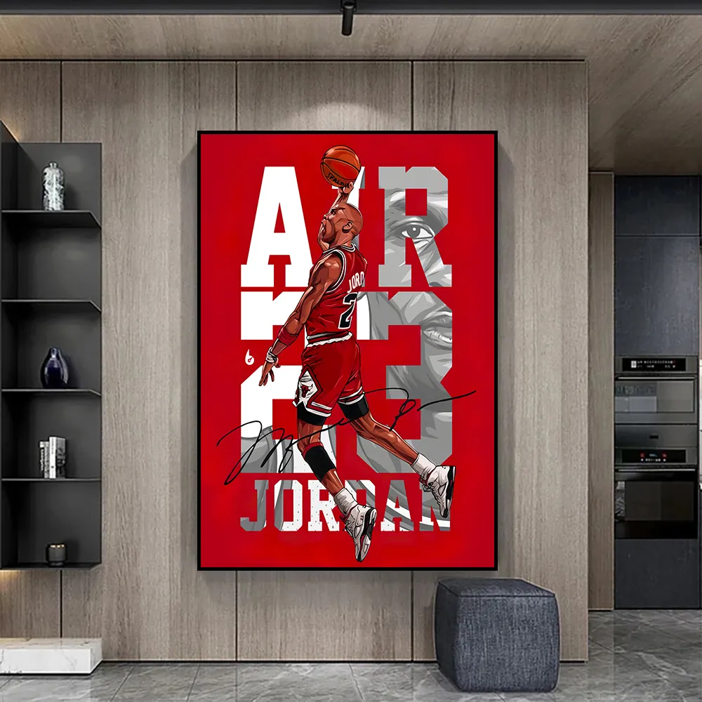 Basketball Star Poster Leinwand Malerei HD Print Cuadros Kunst Dekoration Wandbild für moderne Home Wohnzimmer Wand dekoration