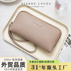Pierreloues Women's <b>Wristlet</b> Large Capacity Zipper <b>Wallet</b> With Phone Pocket And Coin Compartment For Everyday Use - Product Image 5