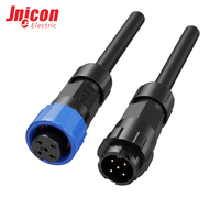 Connecteur circulaire étanche M16 8 broches mâle et femelle 5A 60V IP67, montage sur site, prise à verrouillage rapide