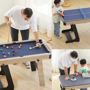 Table de <span class=keywords><strong>billard</strong></span> pliable S.Q.F Mini Slate, compacte, gain de place, accessoires, design portable, divertissement familial, jeu de snooker <span class=keywords><strong>8</strong></span> boules - Product Image 3