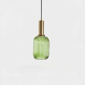 SIMIG americano Vintage creativo minimalista vetro a strisce luce pendente per ristorante Bar Cafe studio pensione camera da letto - Product Image 1