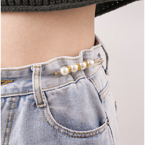 Pin para ajustar la cintura de pantalones, dispositivo para ajustar la cintura de cárdigans y suéteres de mujer, pin con hebilla antideslizante, imitación - Product Image 4