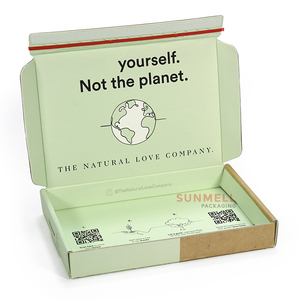 Miễn Phí Thiết Kế Biểu Tượng Tùy Chỉnh Quần Áo In Hộp Vận Chuyển Tái Chế Kraft Sóng Tùy Chỉnh Hộp Bưu Phẩm Với Tự Niêm Phong Dải - Product Image 3