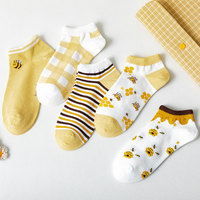 2021 Meilleure Vente Chaussettes Brodés en Coton Tricotées de Sport Bio pour Femme, Personnalisées et Tendance à Col Ras du Cou