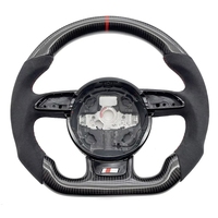 Volant en fibre de carbone LED pour Audi A1 A3 A4 A5 A6 A7 C5 C6 C7 C7.5 C8 B6 B7 B8 B8.5 B9 Gb 8v 8p B10 RS5 RS6 RS7 S5 S6 S7