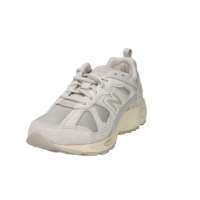 Chaussures de marche pour hommes 878, tige en maille beige, semelle intermédiaire en EVA, semelle extérieure en caoutchouc, respirantes, à lacets, talon de 4 cm, embout renforcé, motif gaufré.
