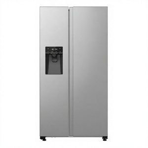 Réfrigérateur côte à côte en acier inoxydable avec dégivrage automatique et compresseur, porte française, pour usage domestique et hôtelier - Product Image 3