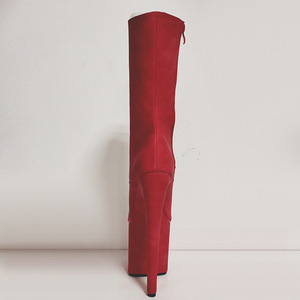 Party Thick Sole Platform Women's Super High <b>Heel</b> Stripper Pole <b>Dance</b> <b>Boots</b> - Product Image 5