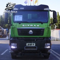 Camion benne Sitrak 6x4 d'occasion, pièces d'origine complètes, châssis stable, moteur puissant, haute puissance, pour le transport logistique et de marchandises