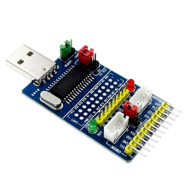 CH341A USB to SPI I2C IIC UART TTL ISP Serial Adapter Module EPP/MEM Converter for Serial Brush Debugging RS232 RS485