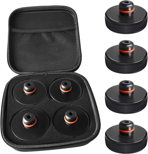 Lot de 4 patins de levage en caoutchouc pour voiture, adaptateur d'outil, étui de rangement pour châssis, compatible Tesla Model 3, Model S, Model X, accessoires automobiles - Product Image 1