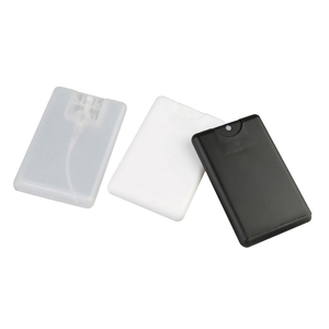 Botella de Perfume de Bolsillo de 20 ml, Blanca y Negra, Tipo Tarjeta de Crédito, de Plástico, Vacía, para Desinfectante de Manos, con Pulverizador de Bomba y Serigrafía - Product Image 2
