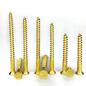 Brass Flat Head Slot <strong>Wood</strong> <strong>Screw</strong> - Product Image 3