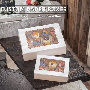 High Quality Customizable Disposable Paper <b>Boxes</b> with UV Coating for Bakery Desserts Sushi <b>Parties</b> and Weddings - Product Image 2