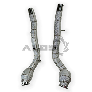 Système d'échappement Catback en acier inoxydable SS304 avec embout de silencieux pour <span class=keywords><strong>Ferrari</strong></span> GTC4 LUSSO 3.9T 2017-2019, échappement Catback à haut débit - Product Image 2
