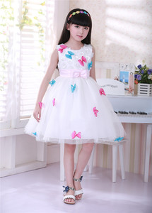 2024 new girl's new butterfly dress Peng peng dress da ragazza alla moda - Product Image 2