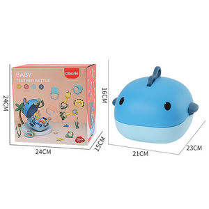 Juguetes educativos tempranos para bebés: Sonajeros de agarre y giratorios, juego de sonajeros mordedores para bebés con caja de almacenamiento con forma de ballena para bebés de 0 a 12 meses - Product Image 6
