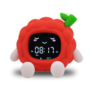Reloj Despertador Circular Multifuncional de Cuarzo Electrónico con Luz Nocturna, Recargable por USB, para Niños, con Calendario y RGB, Venta al Por Mayor - Product Image 1