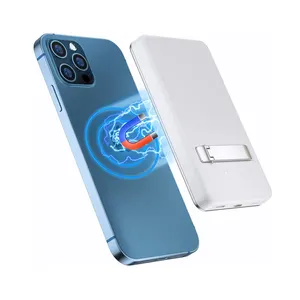 Công suất cao 5000mAh ngân hàng điện không dây cho điện thoại 12 PD 20 Wát chức năng từ sạc không dây ngân hàng điện