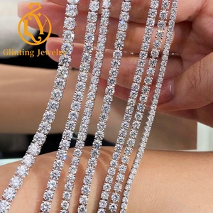 Bracciale Tennis con Diamanti Sintetici HPHT CVD, Collana Tennis in Oro Massiccio 10K 14K con Diamanti Sintetici DEF VVS-VS e Certificato IGI - Product Image 2