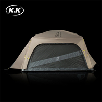 Kawagebo Kamp (KK) 14.6' X 11.7' Gonflable 15.8 ㎡   Tente de camping de luxe en polyester pour 10 personnes, type maison, gonflable