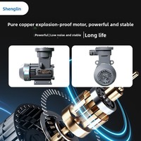 Aspirateur anti-explosion ShengLin pour grand débit d'air, aspirateur industriel pour table de sciage, machines de fraisage et de travail du bois