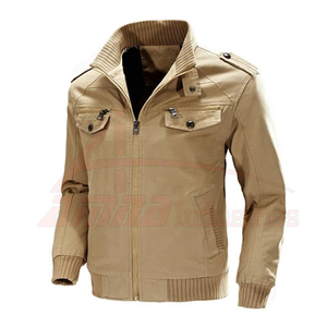 Men Winter <b>Pilot</b> <b>Jacket</b> Stand Collar Bomber <b>Pilot</b> <b>Jacket</b> for Men - Product Image 4
