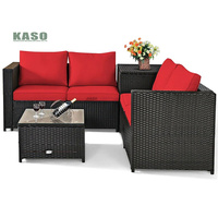 Allwetter Rattan Gartenmöbel Günstige Garten Set Kleines Outdoor-Sofa