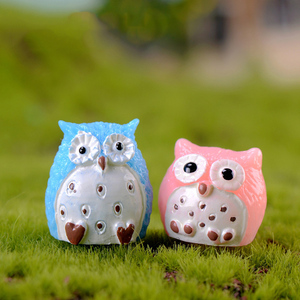 Sevimli minik tahsil baykuş modeli mikro bahçe dekorasyon zanaat küçük hayvan kuşlar minyatür figürler Kawaii süs - Product Image 6