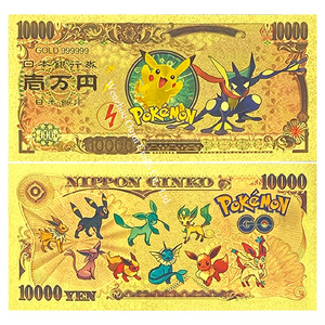2026 Penjualan Terlaris US Pocket Monster 8 Desain Uang Kertas Berlapis Emas 24K untuk Koleksi - Product Image 6