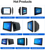 Panel PC Industrial Táctil Sin Ventilador de 7~10.4~21.5~24~27 Pulgadas, Integrado con Android/Linux/Win 10 11 Todo en Uno para Automatización Industrial