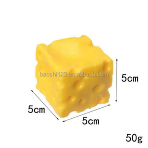 ของเล่นคลายเครียดขายส่ง OEM ของเล่นบีบรูปสัตว์ ยางรูปทรงก้อนชีส ของเล่นนุ่มๆ บรรเทาความเครียด สำหรับทุกเพศ - Product Image 4