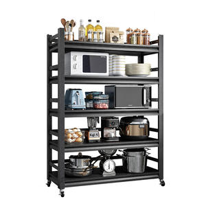 Estantes metálicos ajustables <span class=keywords><strong>de</strong></span> 3 niveles para almacenamiento <span class=keywords><strong>de</strong></span> alimentos Estantería <span class=keywords><strong>de</strong></span> 3 estantes sin pernos <span class=keywords><strong>de</strong></span> alta calidad para garaje y cocina <span class=keywords><strong>de</strong></span> <span class=keywords><strong>almacén</strong></span> - Product Image 4